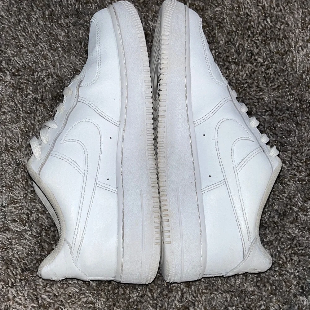 Nike Air Force One White Sneakers - Picture 5 of 10